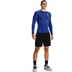 Heren T-shirt Under Armour HeatGear Comp LS Blue