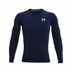 Heren T-shirt Under Armour HeatGear Comp LS Midnight Blue