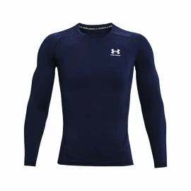 Heren T-shirt Under Armour HeatGear Comp LS Midnight Blue