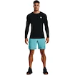 Heren T-shirt Under Armour HeatGear Fitted LS Black