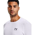 Heren T-shirt Under Armour HeatGear Fitted LS White