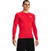 Heren T-shirt Under Armour  HG Armour Comp LS-RED