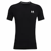 Heren T-shirt Under Armour  HG Armour Fitted SS-BLK