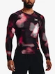 Heren T-shirt Under Armour  IsoChill Prtd Comp LS-BLK