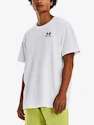 Heren T-shirt Under Armour  LOGO EMB HEAVYWEIGHT SS-WHT L