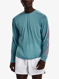 Heren T-shirt Under Armour RUN ANYWHERE BREEZE LS -BLU