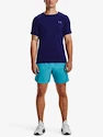 Heren T-shirt Under Armour  Rush Emboss SS-BLU