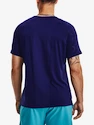 Heren T-shirt Under Armour  Rush Emboss SS-BLU