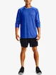 Heren T-shirt Under Armour  Textured LS-BLU