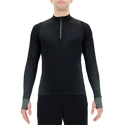 Heren T-shirt UYN  Running Exceleration Shirt LS Zip Up Black