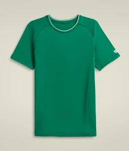 Heren T-shirt Wilson  M Team Seamless Crew Courtside Green L