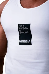 Heren tanktop Nebbia Limitless Your Potential Is Endless 174 white XXL