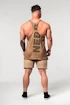 Heren tanktop Nebbia  Washed-off Oversized Stringer MAX OUT Light Brown