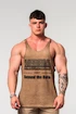 Heren tanktop Nebbia  Washed-off Oversized Stringer MAX OUT Light Brown