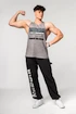 Heren tanktop Nebbia  Washed-off Oversized Stringer MAX OUT Light Grey