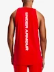 Heren tanktop Under Armour  BASELINE COTTON TANK-RED