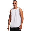 Heren tanktop Under Armour  BASELINE COTTON TANK White