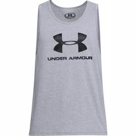 Heren tanktop Under Armour SPORTSTYLE LOGO TANK grey