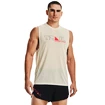 Heren tanktop Under Armour  UA Run Trail Tank -BRN