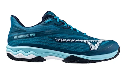 Heren tennisschoenen Mizuno Wave Exceed LIGHT 2 AC Moroccan Blue/White/Bluejay