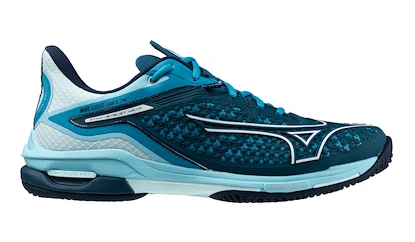 Heren tennisschoenen Mizuno Wave Exceed TOUR 6 AC Moroccan Blue/White/Blue Topaz