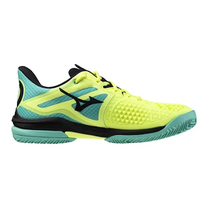 Heren tennisschoenen Mizuno Wave Exceed Tour 6 CC Sunny Lime/Black/Atlantis  EUR 42