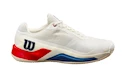 Heren tennisschoenen Wilson Rush Pro 4.0 Clay Snow White/Wilson Red  EUR 47 1/3