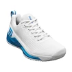 Heren tennisschoenen Wilson Rush Pro 4.5 White/Atomic Blue