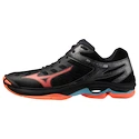 Heren zaalschoenen Mizuno  Wave VOLTAGE 2 Black/Neon Flame