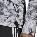 Herenjack adidas  FAST AOP JKT grey one/white