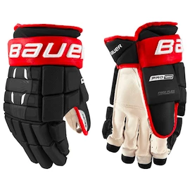 IJshockey handschoenen Bauer Pro Series Black/Red Junior