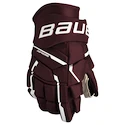 IJshockey handschoenen Bauer Supreme M5PRO Maroon Senior 15 inch