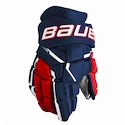 IJshockey handschoenen Bauer Supreme MACH Navy/Red/White Senior 15 inch