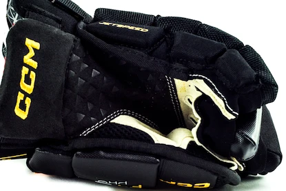 IJshockey handschoenen CCM JetSpeed FT6 Pro Black/Sunflower Junior