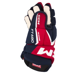 IJshockey handschoenen CCM JetSpeed FT680 Navy/Red/White Senior 15 inch