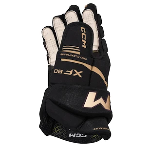 IJshockey handschoenen CCM Tacks XF 80 Black/Gold Junior 10 inch