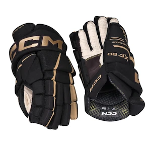 IJshockey handschoenen CCM Tacks XF 80 Black/Gold Junior 10 inch