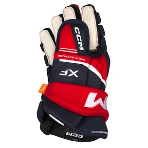 IJshockey handschoenen CCM Tacks XF Navy/Red/White Junior 12 inch