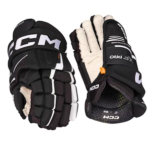 IJshockey handschoenen CCM Tacks XF PRO Black/White Junior 11 inch