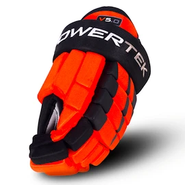 IJshockey handschoenen POWERTEK V5.0 Black/Orange Junior