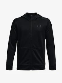 Jongens hoodie Under Armour Fleece FZ-BLK