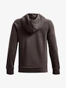 Jongens hoodie Under Armour  RIVAL FLEECE HOODIE-BRN