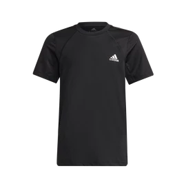 Jongens T-shirt adidas Aeroready Graphic Tee Black