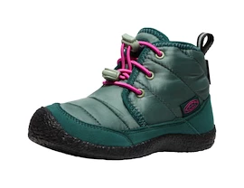 Kinder outdoorschoenen Keen Howser II Chukka Wp Dark Forest/Fuchsia Purple