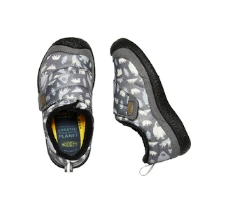 Kinder outdoorschoenen Keen Howser Low Wrap Steel Grey/Star White  US 11