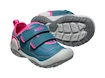 Kinder outdoorschoenen Keen Knotch Hollow Ds Blue Coral/Pink Peacock