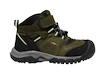 Kinder outdoorschoenen Keen Ridge Flex Mid Wp Dark Olive/Dusky Citron