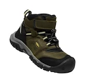 Kinder outdoorschoenen Keen Ridge Flex Mid Wp Dark Olive/Dusky Citron