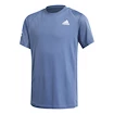 Kinder T-shirt adidas  B Club 3STR Tee Blue 128 cm