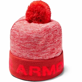 Kindermuts Under Armour Gametime Pom Beanie red